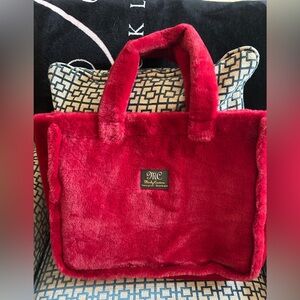 EUC Minky Couture burgundy bag large
